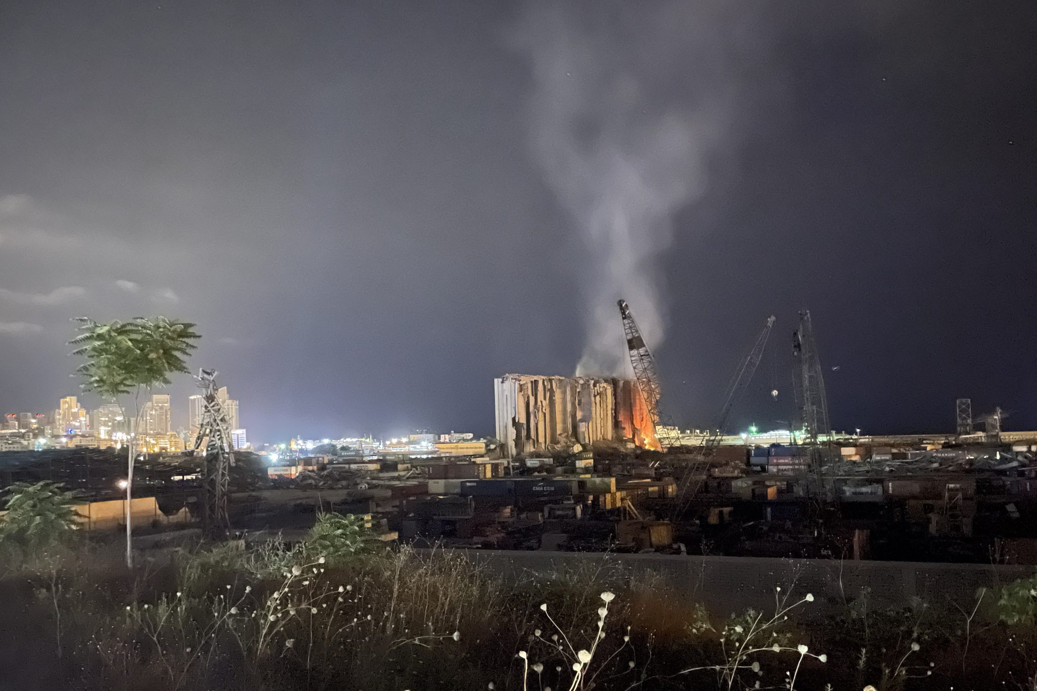 Due to weekslong fire, Beirut port grain silos collapse Mena Affairs